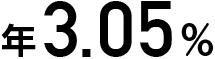 年3.05%