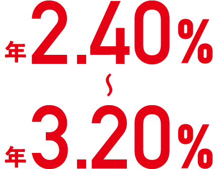 年2.40%〜年3.20%