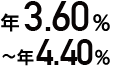 年3.60%~年4.40%