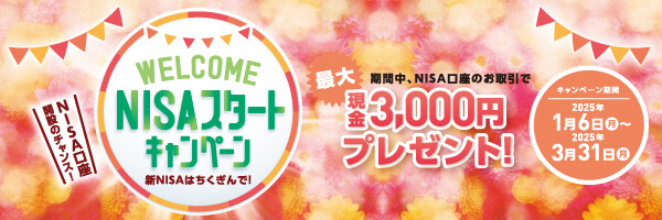 WELCOME NISAスタートキャンペーン