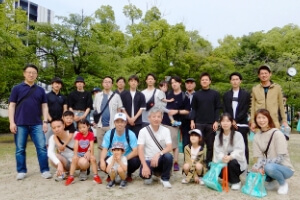都心部道路美化キャンペーンに参加した時の様子