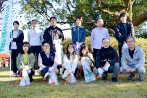 筑後川河川美化ノーポイ運動に参加した時の様子