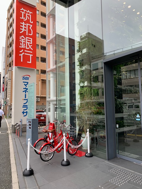 福岡営業部の「charichari」駐輪ポート